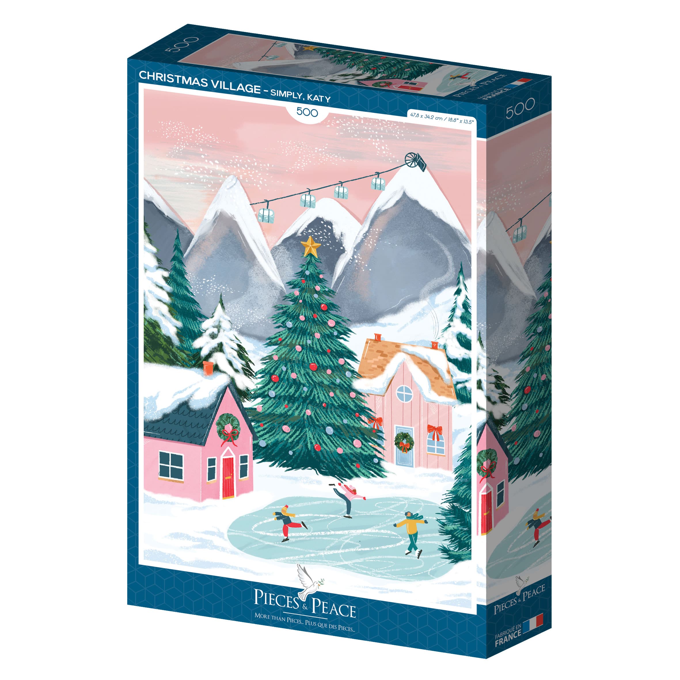 puzzle Christmas Village pieces & peace 500 pièces