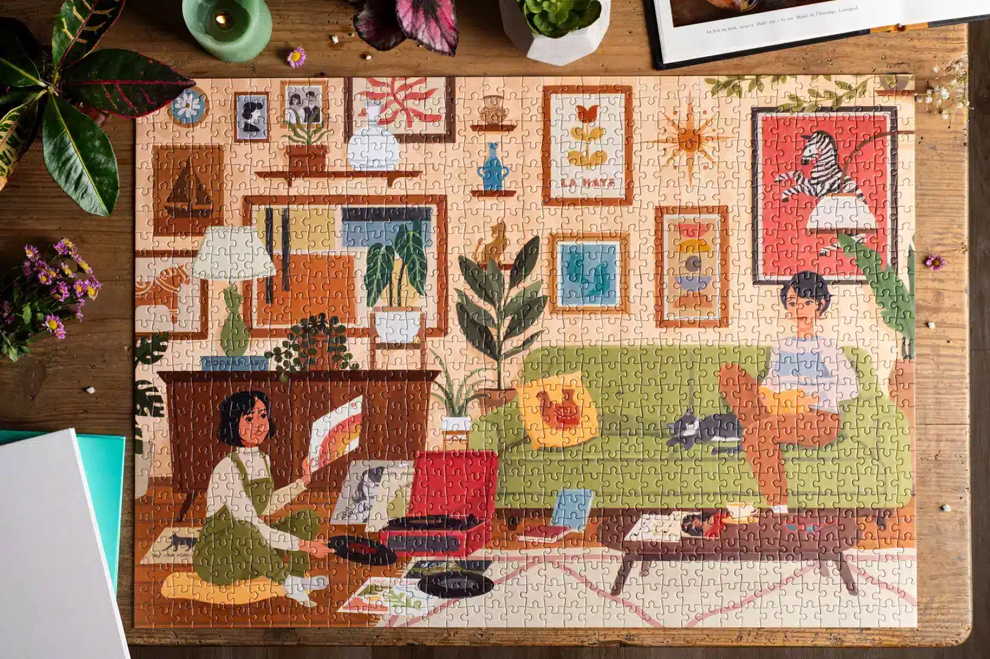 puzzle retro afternoon trevell 1000 pièces