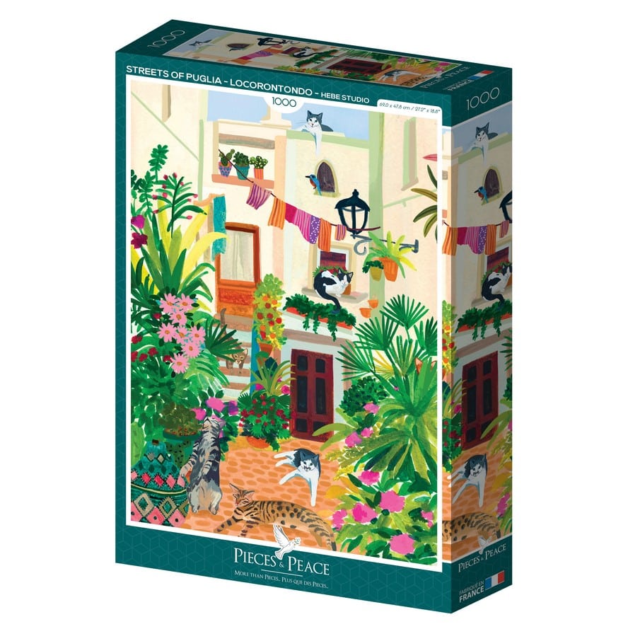 puzzle Streets of Puglia mosque 1000 pièces pieces and peace