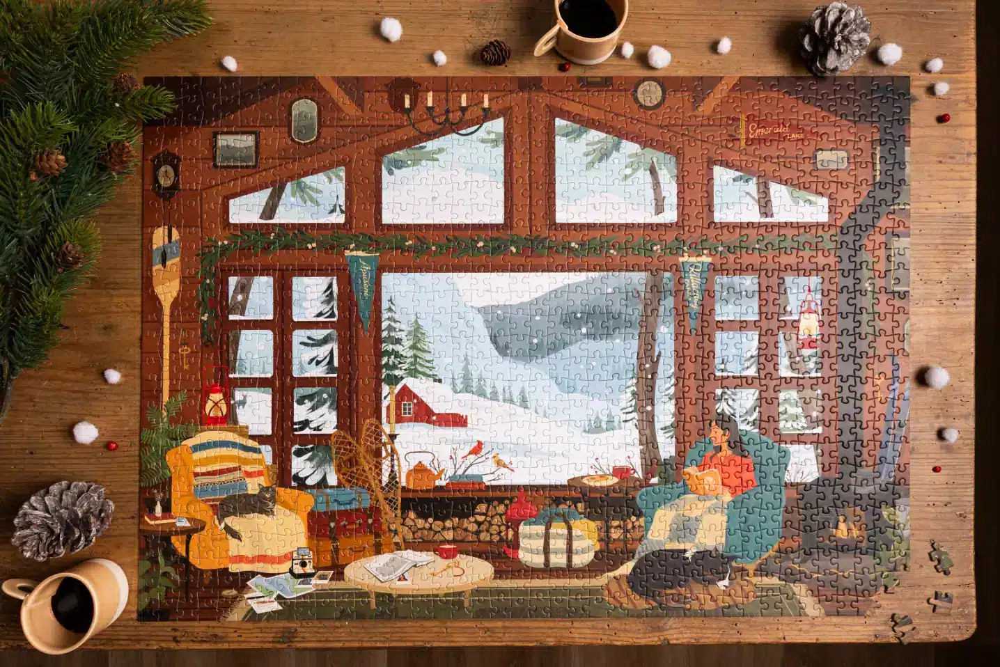 puzzle le chalet trevell 1000 pièces