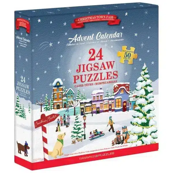 Calendrier de l'avent de puzzles Christmas Town Fair - Eurographics