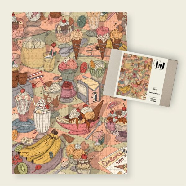 puzzle gelato galore de la marque wonderpieces et composé de 1000 pièces