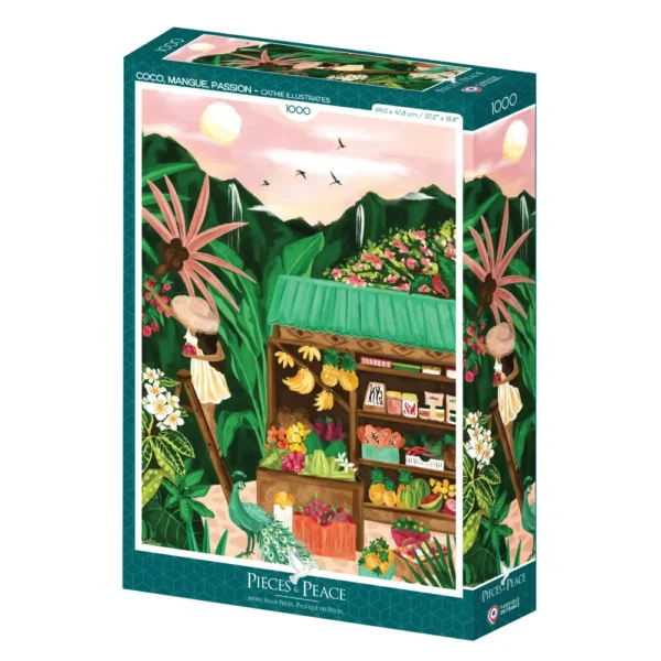 puzzle coco mangue passion de la marque pieces & peace de 1000 pièces