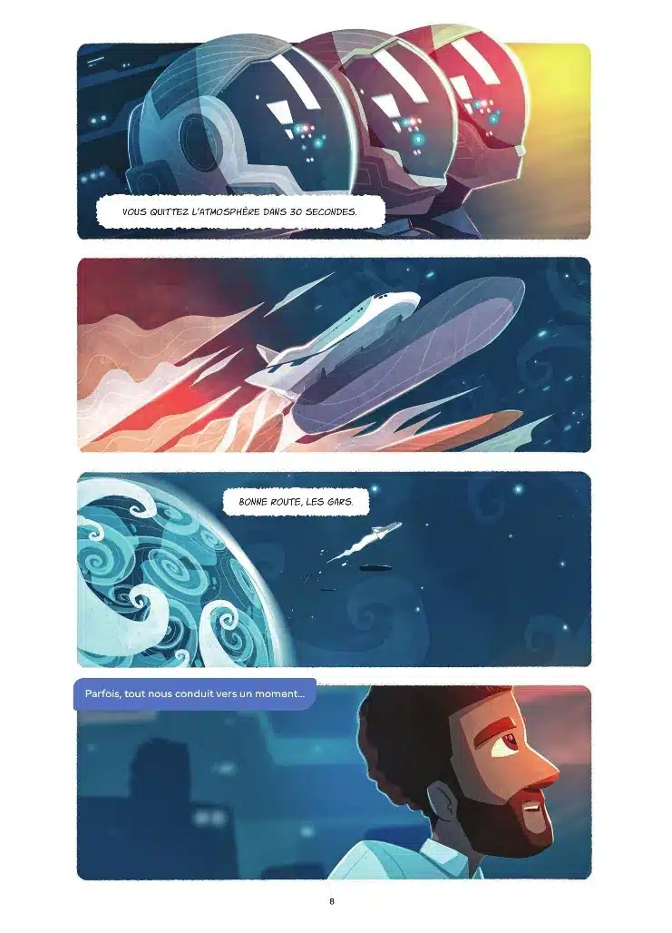 page 8 de la bande dessinée Les Cosmonautes