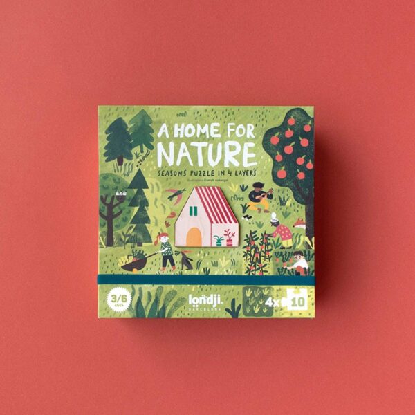 puzzle a home for nature de londji de 4x10 pieces