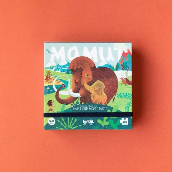 puzzle mamut de londji de 100 pièces, puzzle pour enfants illustrés.