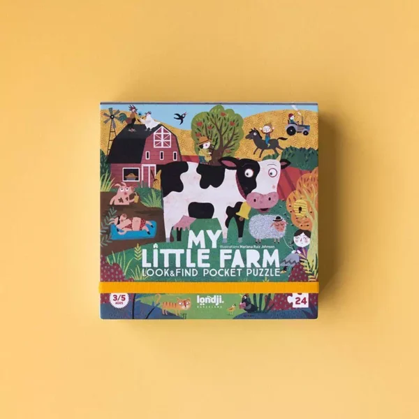 puzzle my little farm londji 24 pièces puzzle pour enfants animaux de ferme.