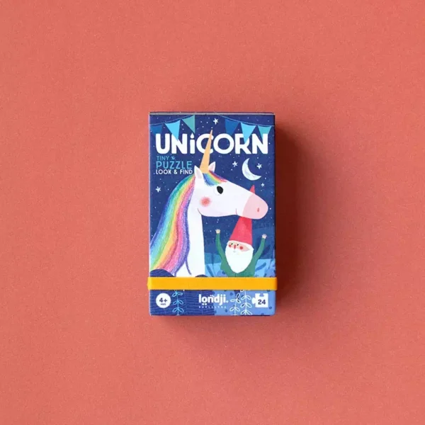 puzzle unicorn tiny de de londji de 24 pièces, puzzle pour enfant, puzzle licorne.