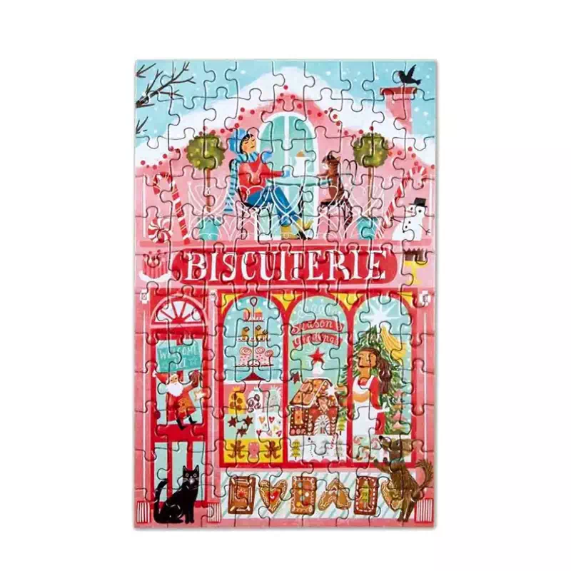 puzzle biscuiterie de eeboo de 100 pièces puzzle monté