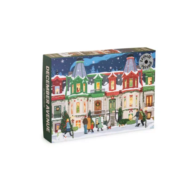 puzzle december avenue de 500 pièces, puzzle Noël, puzzle nicolle lalonde