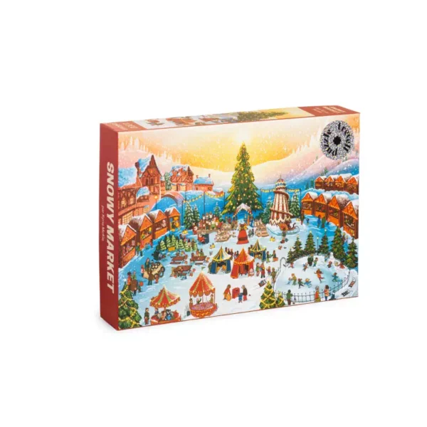 puzzle snowy market de trevell de 1000 pièces