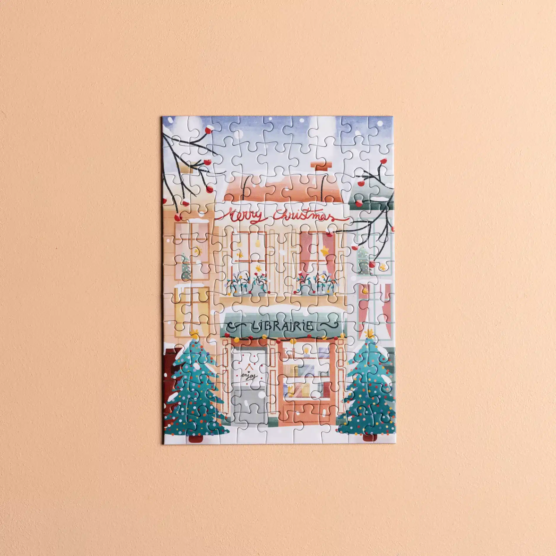 Mini puzzle Noël à la Librairie - Les éditions Heol - 99 pièces – Image 2