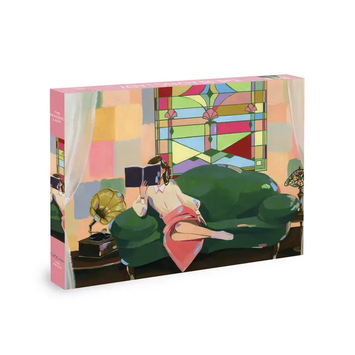 puzzle the reading lady de oll'eo de 500 pieces