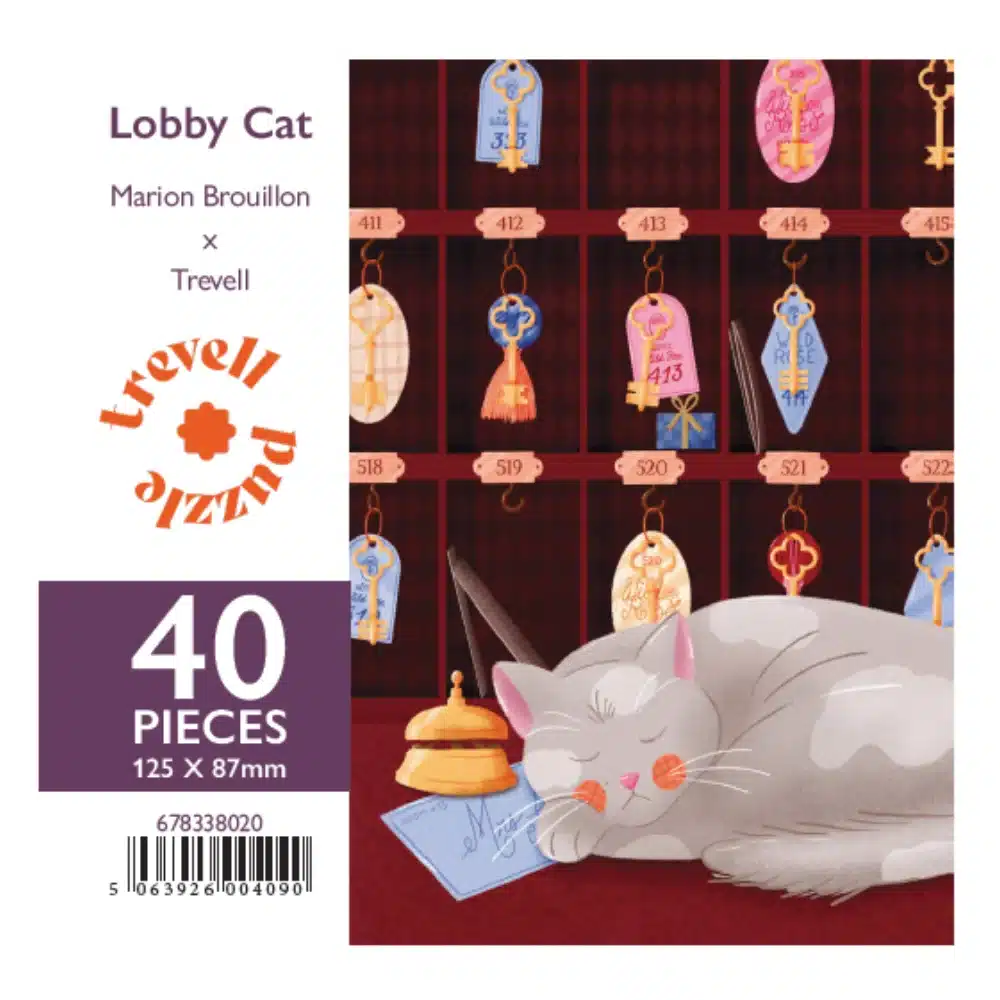 puzzle wentworth trevell lobby cat 40 pieces bois