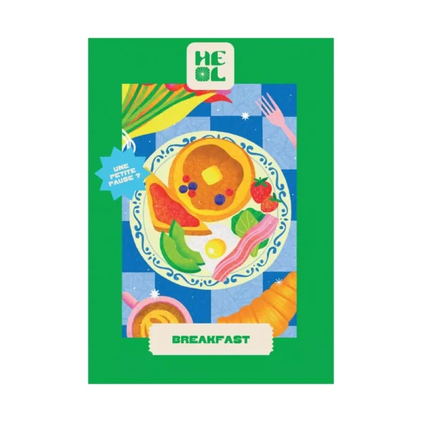 mini puzzle breakfast de les éditions heol de 99 pièces