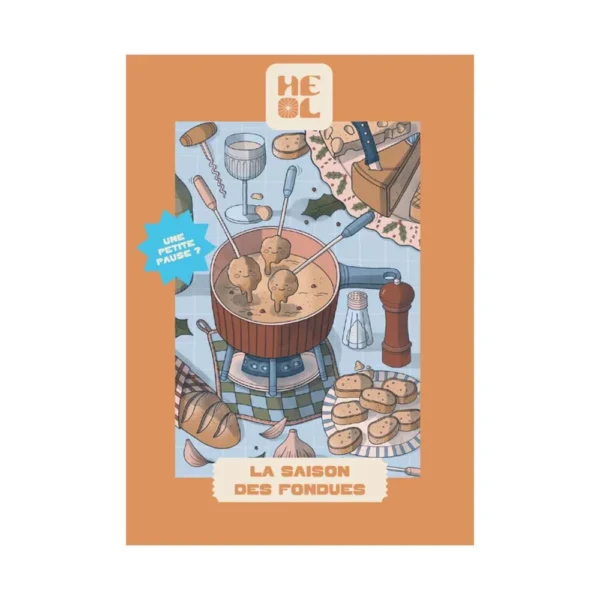 mini puzzle la saison des fondues de les editions heol de 99 pièces